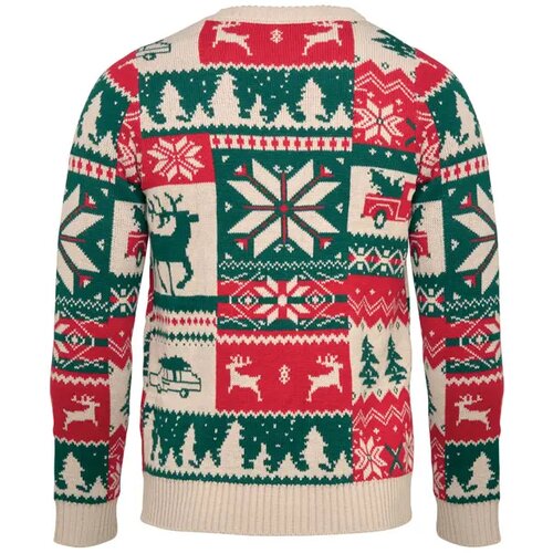 Gebreide kersttrui s-m Shimis beige