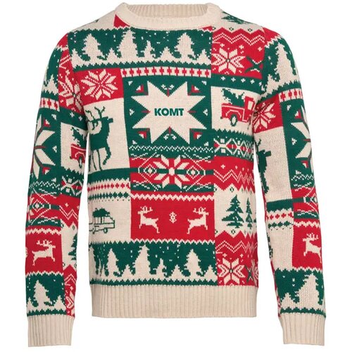 Gebreide kersttrui s-m Shimis beige