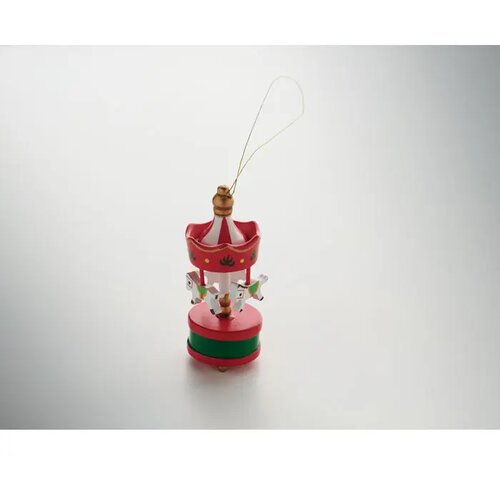 Houten carrousel ornament Whirl rood