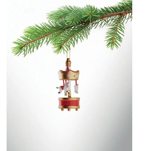 Houten carrousel ornament Whirl goud