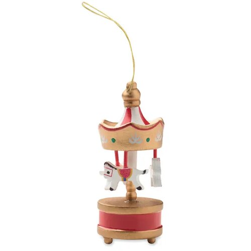 Houten carrousel ornament Whirl goud