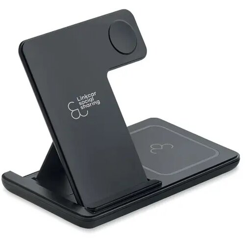 Inklapbare 3-in-1 lader 15w Dock3 zwart