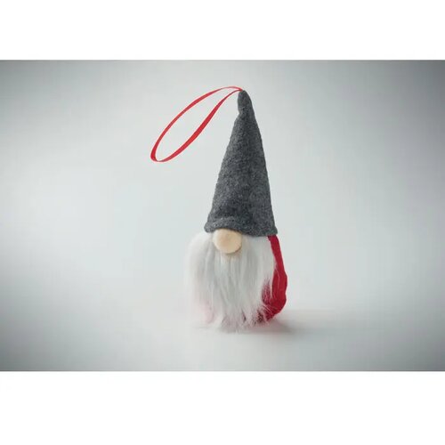 Kabouterboomhanger van vilt Frosty tree rood