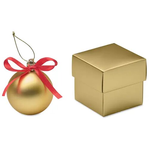 Kerstbal geschenkdoos Belles goud