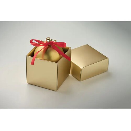 Kerstbal geschenkdoos Belles goud