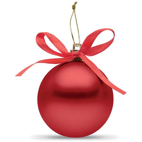 Kerstbal geschenkdoos Belles rood