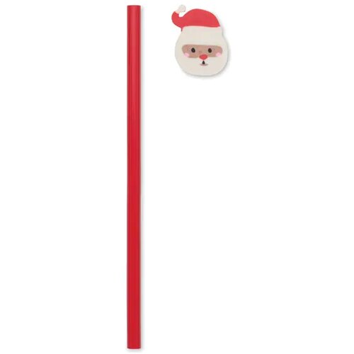 Kerstpotlood met gum Claus rood