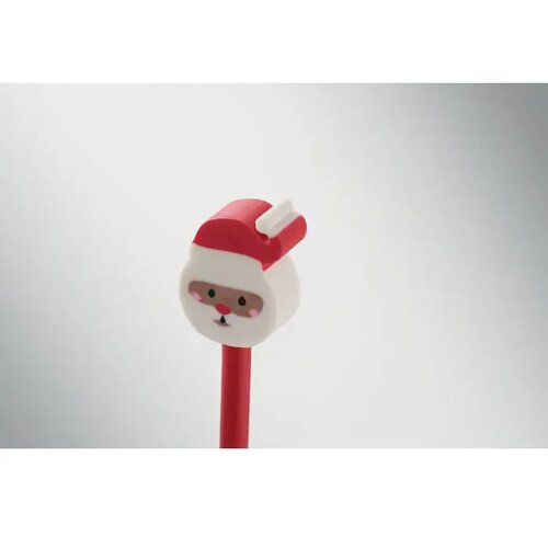 Kerstpotlood met gum Claus rood