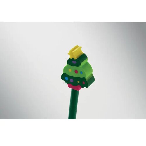 Kerstpotlood met gum Claus groen