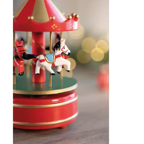 Mini carrousel muziekdoos Whirly multicolour