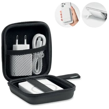 Powerbank reisset 5000mah Atlas wit Powerbank reisset 5000mah Atlas wit
