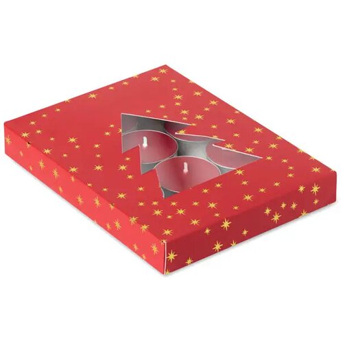 Theelichtjes met kaneelgeur Radiant rood