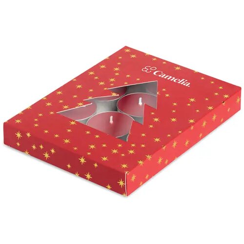 Theelichtjes met kaneelgeur Radiant rood