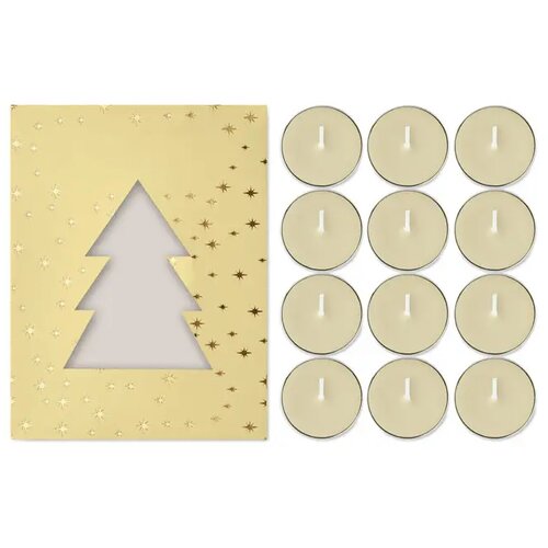 Theelichtjes met kaneelgeur Radiant beige