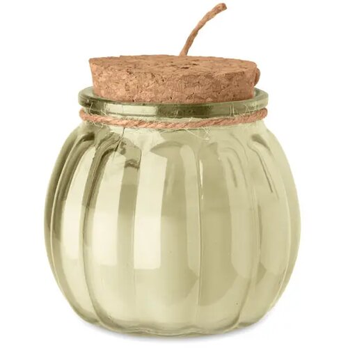 Vanille plantaardige waskaars Pumkin beige