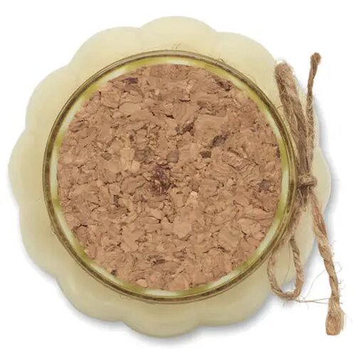 Vanille plantaardige waskaars Pumkin beige