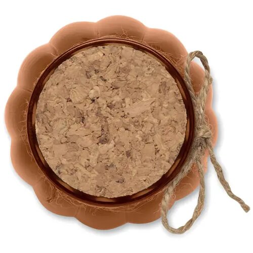 Vanille plantaardige waskaars Pumkin bruin