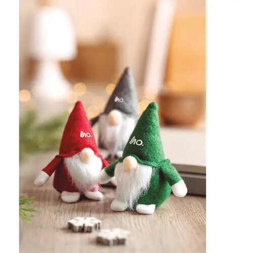 Vilten kabouterdecoratie Frosty groen