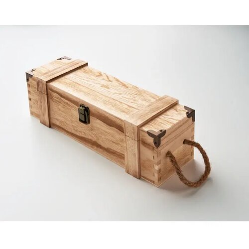 Wijncadeaukist paulowniahout Vinbox + hout