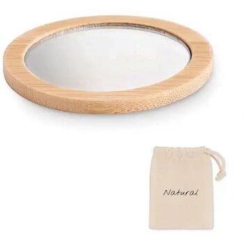 Bamboe make-up spiegel Malay hout Bamboe make-up spiegel Malay hout