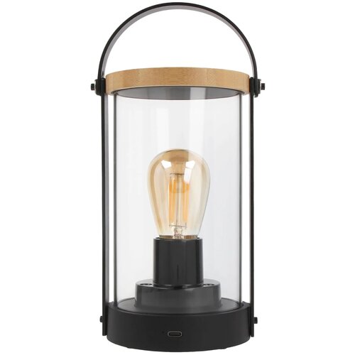 Edison Bamboe Lamp zwart