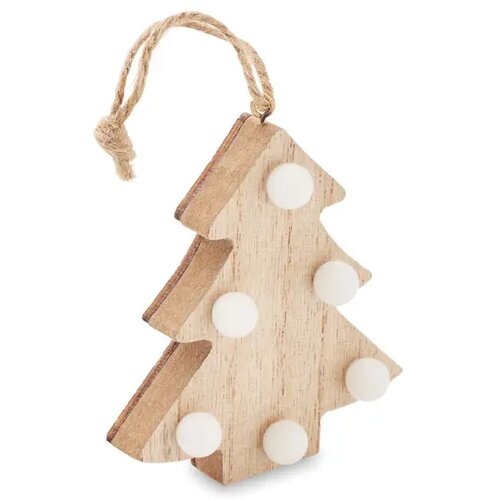 Houten boom met lichtjes Lulie hout