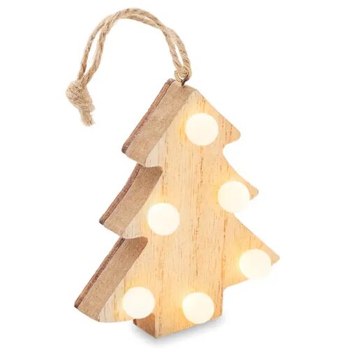 Houten boom met lichtjes Lulie hout
