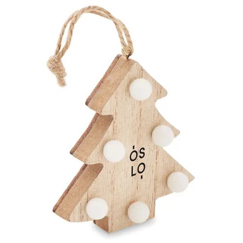 Houten boom met lichtjes Lulie hout