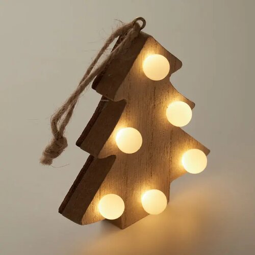 Houten boom met lichtjes Lulie hout