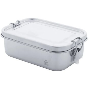 Broodtrommel Van Gerecycled Rvs (750 Ml) Zilver 750 ml Broodtrommel Van Gerecycled Rvs (750 Ml) Zilver 750 ml