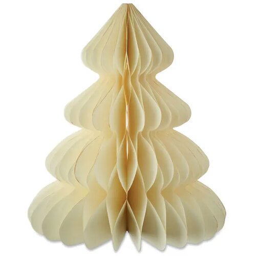 Kerstboomdecoratie van papier Harmobig beige