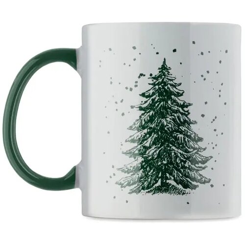 Keramische kerst mok 300ml Festimug groen