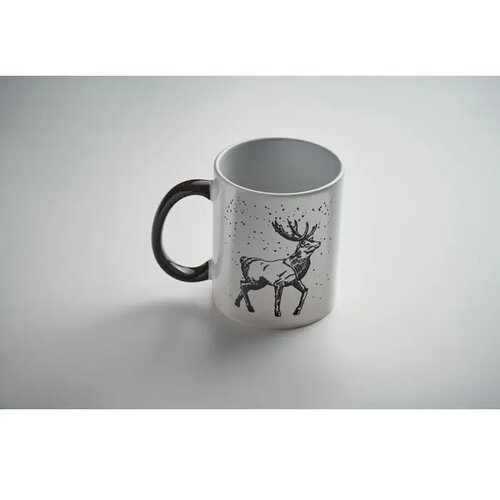 Keramische kerst mok 300ml Festimug zwart