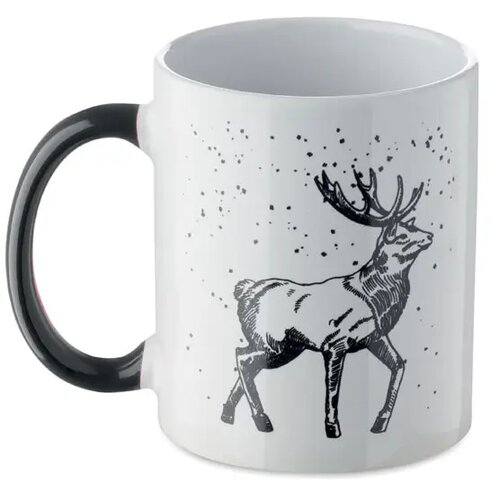 Keramische kerst mok 300ml Festimug zwart