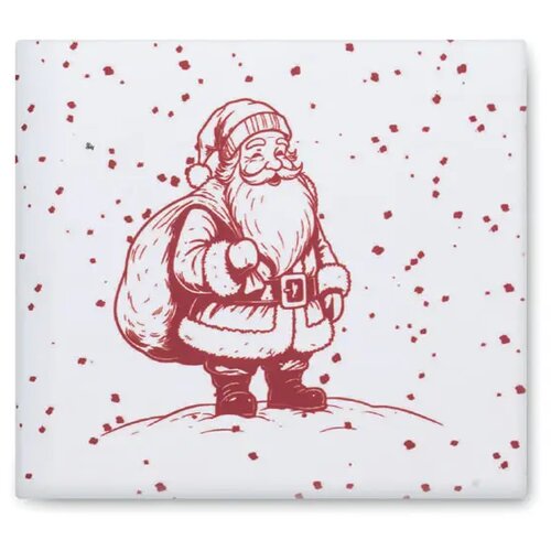 Keramische kerst mok 300ml Festimug wit/rood