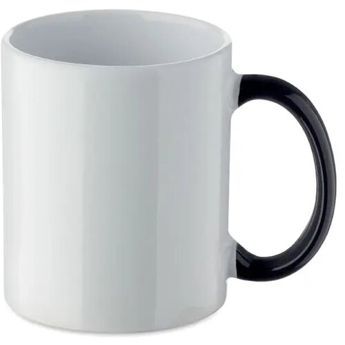 Keramische kerst mok 300ml Festimug zwart/rood