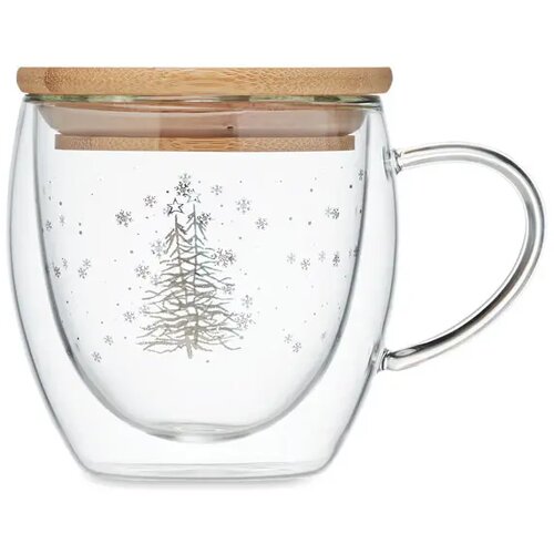 Dubbelwandige borosilicaat mok Sian transparant 220 ml
