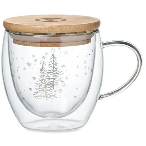 Dubbelwandige borosilicaat mok Sian transparant 220 ml