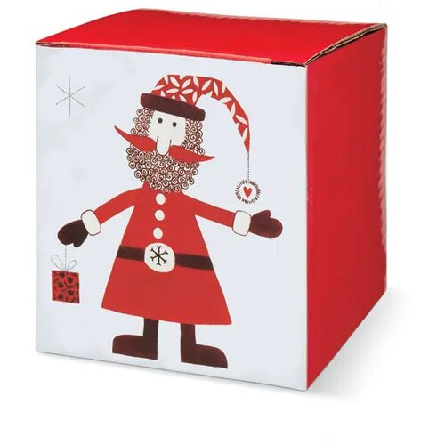 Kerstmok met lepel 250ml Claus multicolour