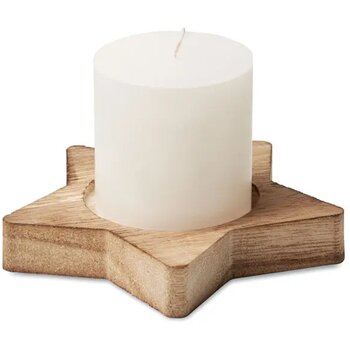 Kaars stervormige houten Lotus hout Kaars stervormige houten Lotus hout