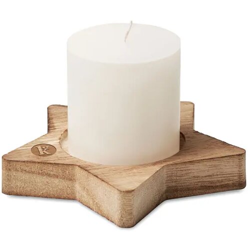 Kaars stervormige houten Lotus hout