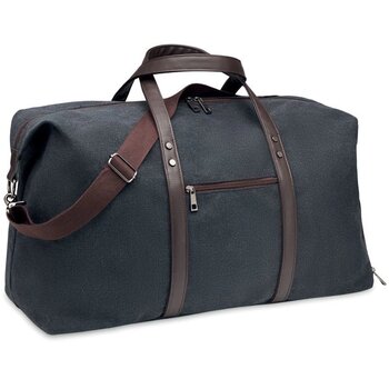 Canvas weekendtas 450 gr/m² Zurich zwart Canvas weekendtas 450 gr/m² Zurich zwart