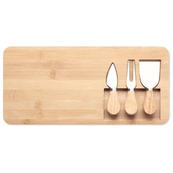 Bamboe kaasplank set Bruin Bamboe kaasplank set Bruin