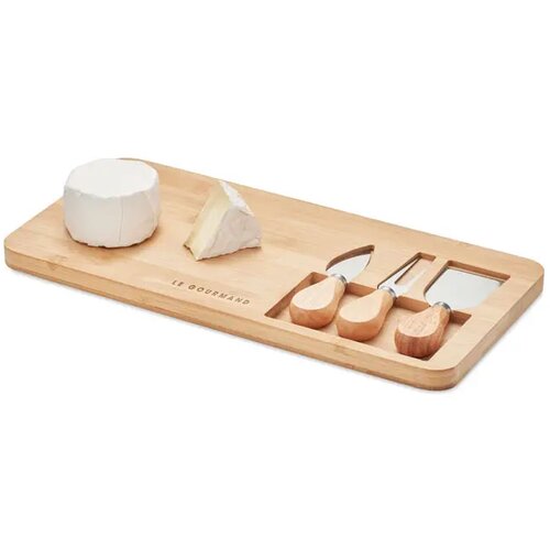 Bamboe kaasplank set Bruin