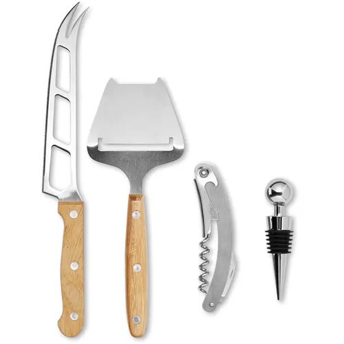 Kaas- en wijnset Wine&cheese hout