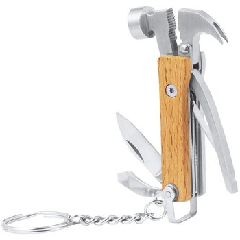 Meniok Multi Tool Sleutelhanger Natuurlijk Meniok Multi Tool Sleutelhanger Natuurlijk