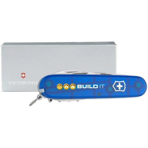 Victorinox Spartan Zakmes In Geschenkdoos Transparant Blauw