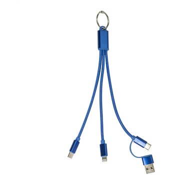 Rafob Sleutelhanger Usb Oplader Kabel Blauw Rafob Sleutelhanger Usb Oplader Kabel Blauw