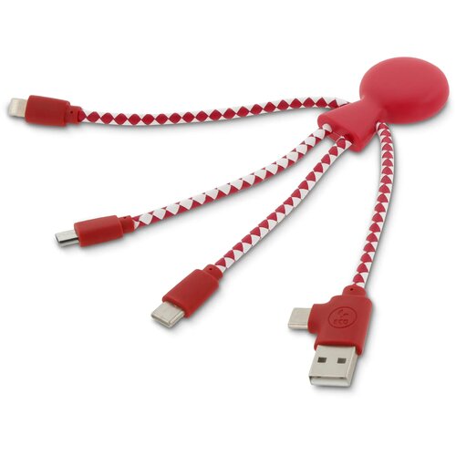 Xoopar Mr. Bio GRS oplaadkabel Rood
