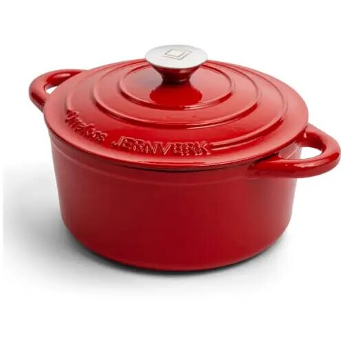 Orrefors Jernverk geëmailleerde braadpan 5L Rood